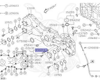 Subaru - Forester - SJ5 - Jan-2012 - IL - Wagon - 4W - 6-speed manual transmission - Right hand - EJ20G