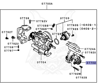 Mitsubishi - Eclipse - D53A - 2004 - BRGVLFJ - 6G72