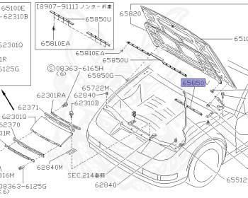 Genuine Fairlady Z Z32 Exterior OEM parts supplied from Japan