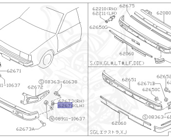 Nissan - Sunny - B11 - 1981 - CT - SEDAN(S) - 4 SPEED A/T(F4) - E13S