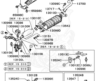 Mitsubishi - Pajero Evolution - V55W - 1997 - GNXH - 6G74