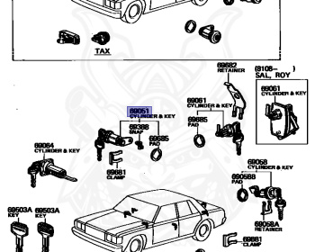 Toyota - Crown - LS110 - 1981 - TAXI TYPE - 4-DOOR - Manual - L