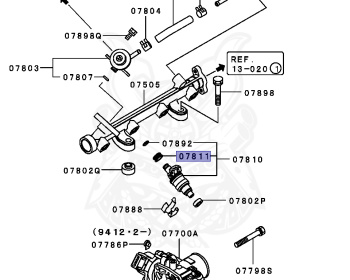Mitsubishi - Pajero Mini - H56A - 1995 - MKXE - 4A30