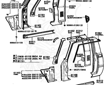 Genuine Hilux LN36 Exterior OEM parts supplied from Japan - Nengun