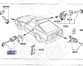 Nissan - Fairlady Z - Z31 - 1986 - ZX - AUTOMATIC TRANSMISSION(AT) - T-bar roof (KZ#) - VG30T