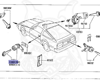 Nissan - Fairlady Z - Z31 - 1986 - ZX - AUTOMATIC TRANSMISSION(AT) - T-bar roof (KZ#) - VG30T