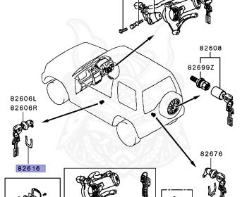 Mitsubishi - Pajero Jr - H57A - 1995 - MKUE - 4A31