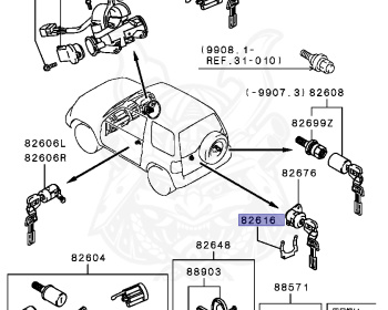 Mitsubishi - Pajero IO - H76W - 1998 - LNXC - 4G93