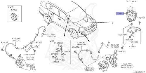 47660-JG09B - Nissan - ABS Actuator ASSY - Nengun Performance