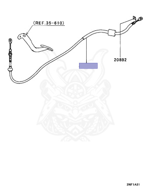 MB555250 - Mitsubishi - CLUTCH CABLE ASSY - Nengun Performance