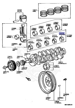11071-63020-01 - Toyota - CRANKSHAFT BEARING - Nengun Performance