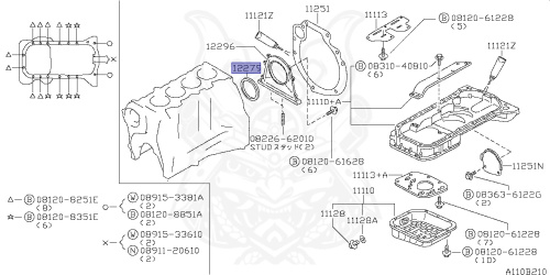12279-1E000 - Nissan - OIL CRANKSHAFT REAR SEAL - Nengun Performance