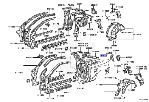 61602-2D420 - Toyota - QUARTER PANEL, LH - Nengun Performance