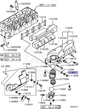 ME017463 - Mitsubishi - INLET MANIFOLD SPRING - Nengun Performance