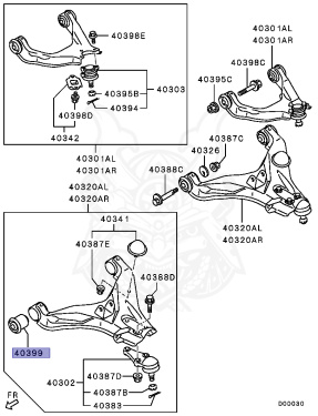 4013A603 - Mitsubishi - Bushing, Fr Susp Lwr Arm - Nengun Performance
