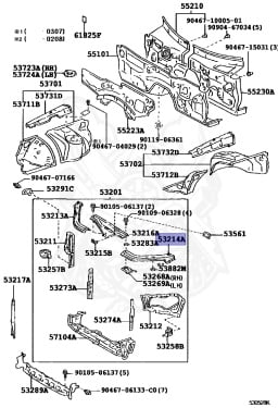 53214-30032 - Toyota - SUPPORT, RADIATOR, UPPER LH - Nengun Performance