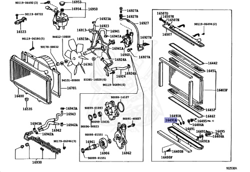 16492 16492-50020 - Toyota - RING, O (FOR ATM OIL COOLER) - Nengun Performance