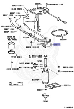 23091-11070 - Toyota - HOSE, FUEL PUMP - Nengun Performance