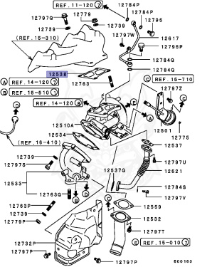 MR299685 - Mitsubishi - GASKET,T/C EXHAUST GAS INLET HOLE - Nengun ...
