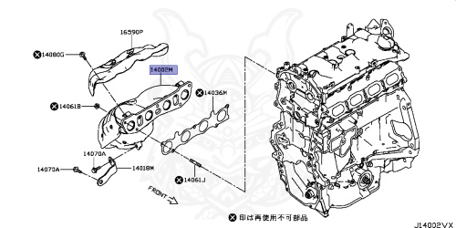 140E2-4CE0A - Nissan - MANIFOLD ASSEMBLY-EXHAUST W/CATALYST - Nengun ...