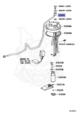 23091-46010 - Toyota - TUBE SUB-ASSY, FUEL PUMP - Nengun Performance