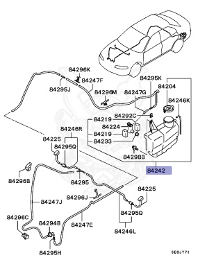 MR490074 - Mitsubishi - Washer tank - Nengun Performance