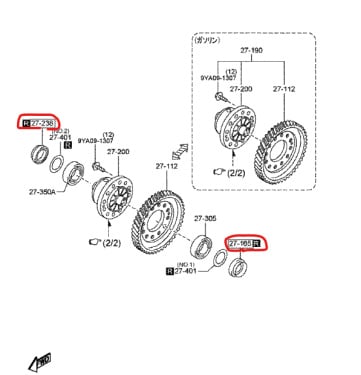 FZ02-27-238 - Mazda - Front Oil Seal, LH - Nengun Performance