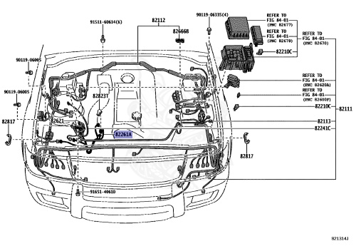 82261-60090 - Toyota - WIRE, ALTERNATOR - Nengun Performance
