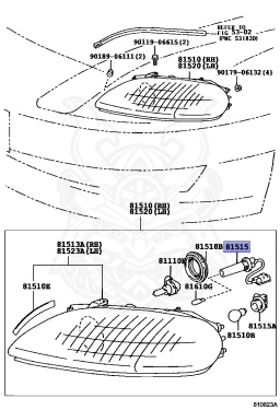 81515-24030 - Toyota - Bulb socket - Nengun Performance