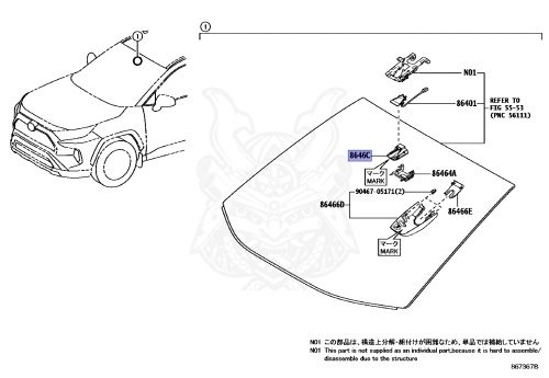 8646C-42032 - Toyota - CAMERA, FORWARD RECOGNITION - Nengun Performance