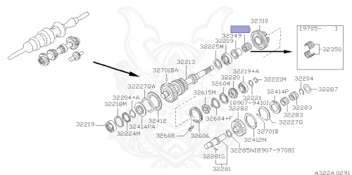 32350-01G60 - Nissan - BEARING-OVERDRIVE GEAR - Nengun Performance