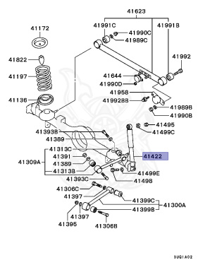 MR455654 - Mitsubishi - REAR SHOCK ABSORBER - Nengun Performance