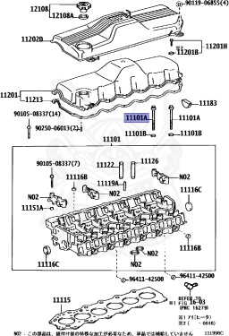 90910-02096 - Toyota - BOLT (FOR CYLINDER HEAD SET) - Nengun Performance