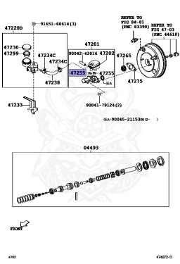 47255-87502 - Toyota - GROMMET, MASTER CYLINDER RESERVOIR - Nengun ...