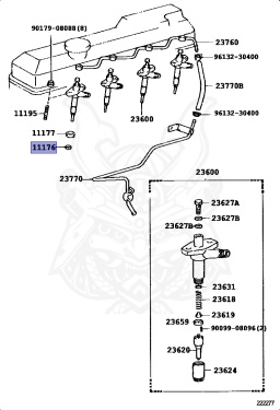 11176-56020 - Toyota - SEAT, INJECTION NOZZLE - Nengun Performance