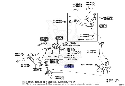 43330-39635 - Toyota - FRONT LOWER BALL JOINT ASSY - Nengun Performance