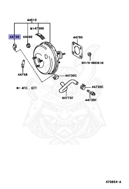44730-14050 - Toyota - VACUUM CHECK VALVE ASSY - Nengun Performance