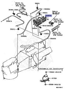 55905-12130 - Toyota - KNOB, HEATER CONTROL - Nengun Performance