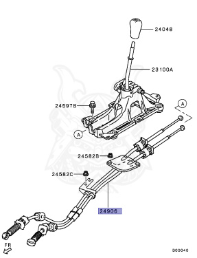 2460A060 - Mitsubishi - Cable, Gearshift - Nengun Performance
