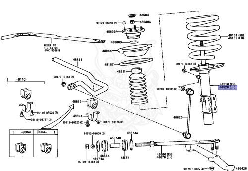 48520-17050 - Toyota - SHOCK ABSORBER - Nengun Performance