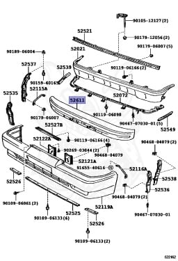 52611-14100 - Toyota - Bumper energy absorber - Nengun Performance