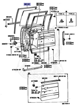 68142-89102 - Toyota - Glass seal - Nengun Performance