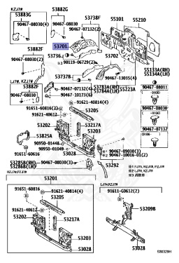 53701-60520 - Toyota - Engine compartment dust boot - Nengun Performance