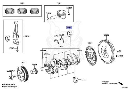 13041-18040-01 - Toyota - BEARING, CONNECTING ROD - Nengun Performance
