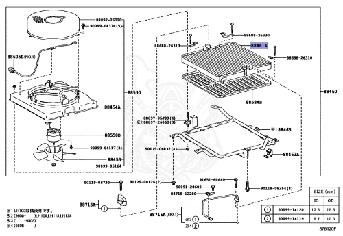 88461-26040 - Toyota - CORE, COOLER CONDENSER - Nengun Performance