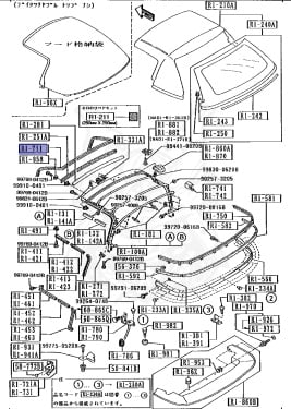 NA01-R1-711B - Mazda - Front Header Weather Strip - Nengun Performance