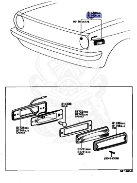 81740-19145 - Toyota - Lamp Assy, Side Turn Signal, Lh - Nengun Performance