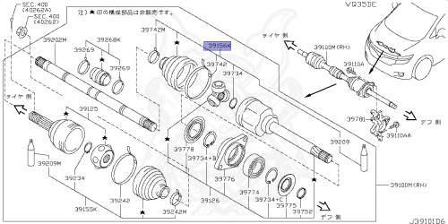 C9741-1JA0A - Nissan - Repair Kit Inner Dust Boot - Nengun Performance