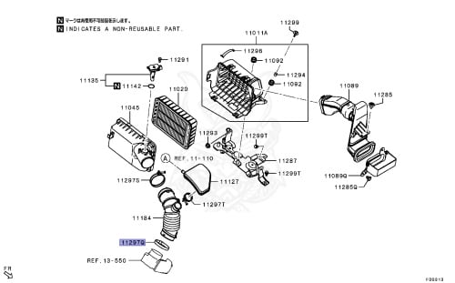 MR187849 - Mitsubishi - Clamp, Eng Air Intake Line - Nengun Performance