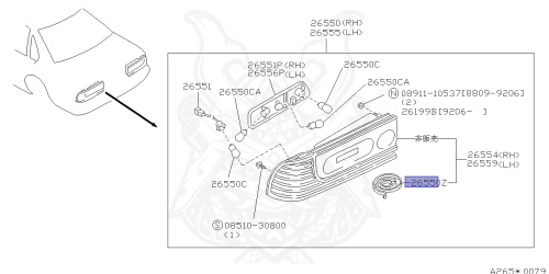 B6553-89915 - Nissan - Sealer, Rear Combination Lamp - Nengun Performance